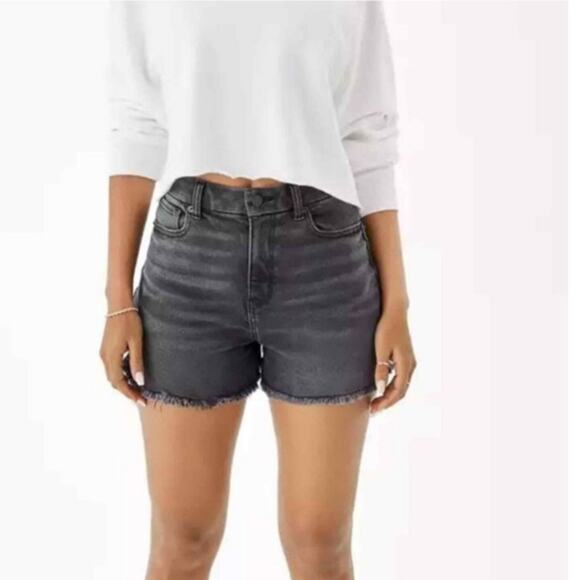 American Eagle Stretch Curvy Mom Denim Shorts US Women's 2 - Picture 1 of 8